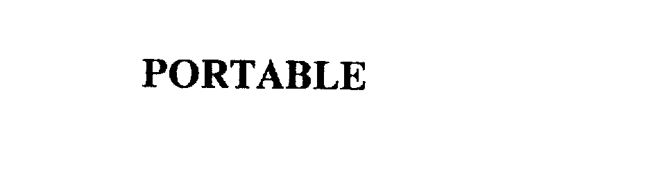 Trademark Logo PORTABLE