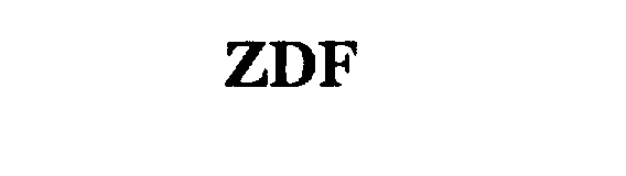 Trademark Logo ZDF