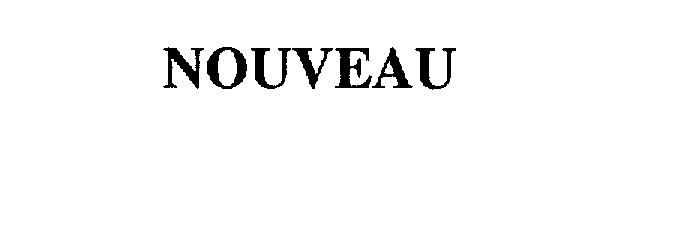 Trademark Logo NOUVEAU