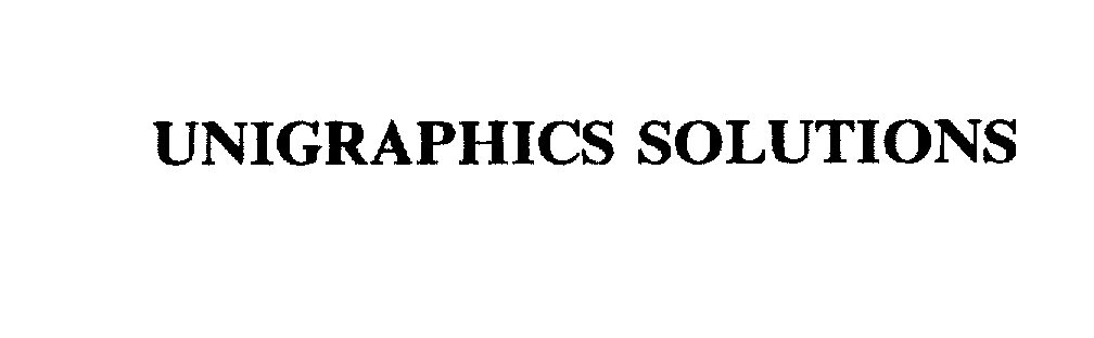 Trademark Logo UNIGRAPHICS SOLUTIONS