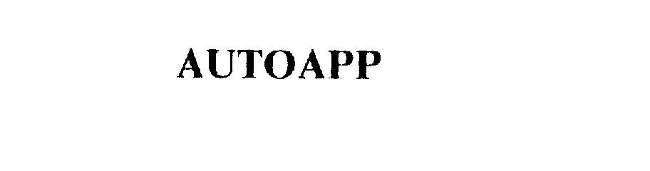 Trademark Logo AUTOAPP