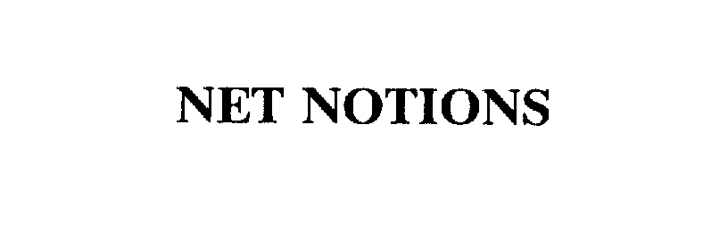 Trademark Logo NET NOTIONS
