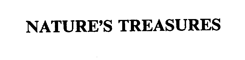 Trademark Logo NATURE'S TREASURES