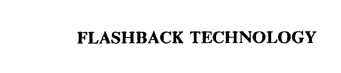 Trademark Logo FLASHBACK TECHNOLOGY