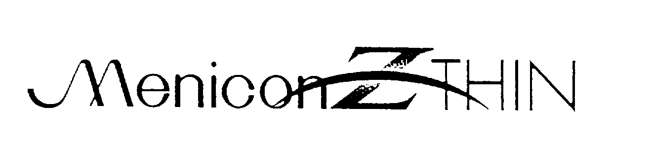 Trademark Logo MENICON Z THIN