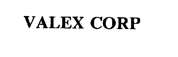 Trademark Logo VALEX CORP