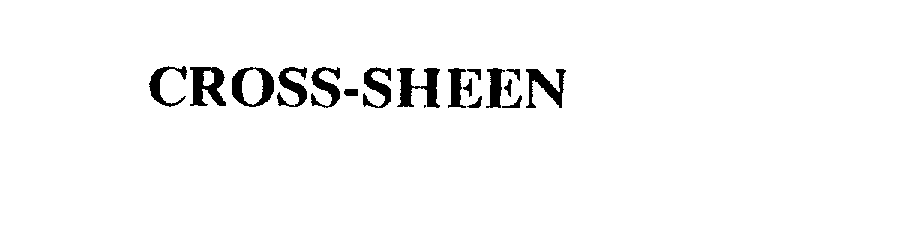 Trademark Logo CROSS-SHEEN