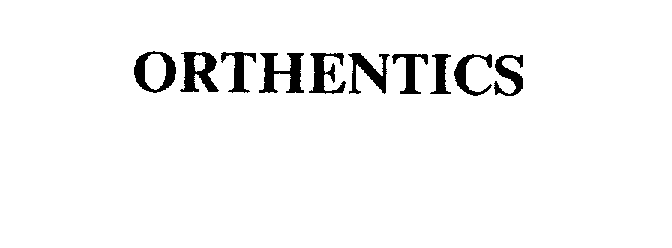 Trademark Logo ORTHENTICS