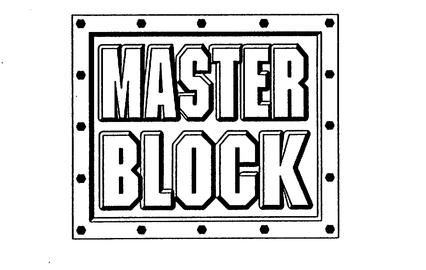 Trademark Logo MASTER BLOCK