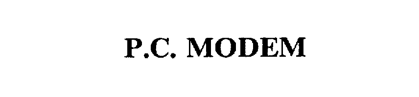 Trademark Logo P.C. MODEM