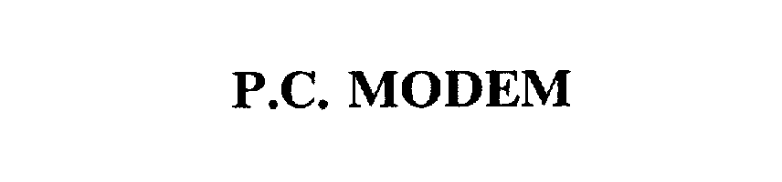  P.C. MODEM