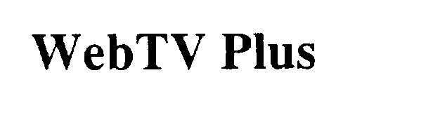 Trademark Logo WEBTV PLUS