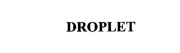 Trademark Logo DROPLET