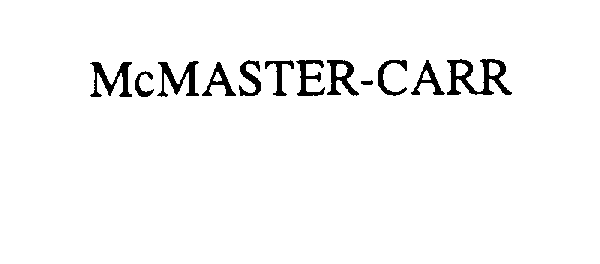 Trademark Logo MCMASTER-CARR