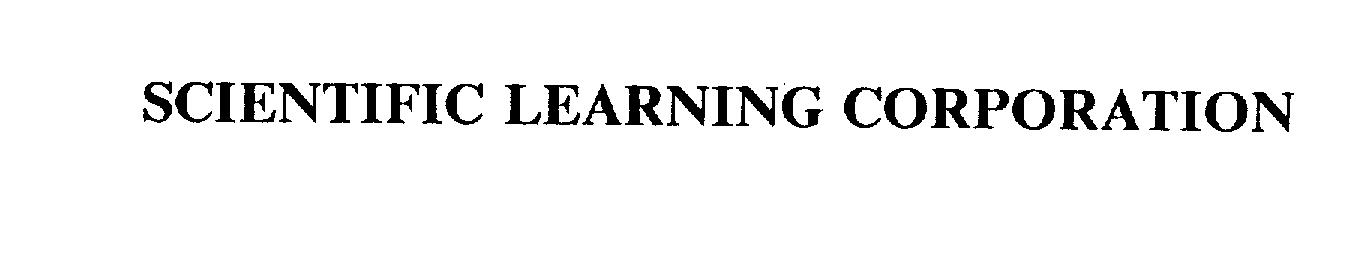 Trademark Logo SCIENTIFIC LEARNING