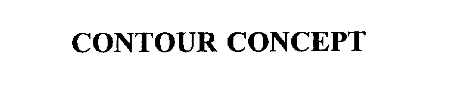 Trademark Logo CONTOUR CONCEPT