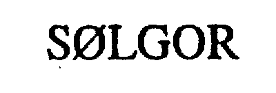 Trademark Logo SOLGOR