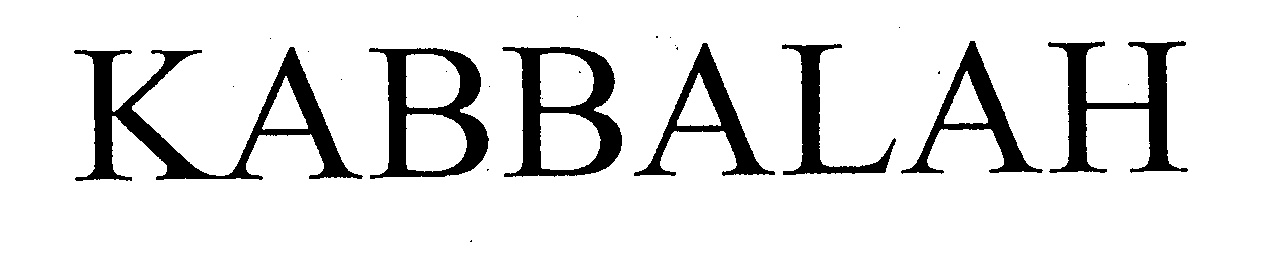 Trademark Logo KABBALAH