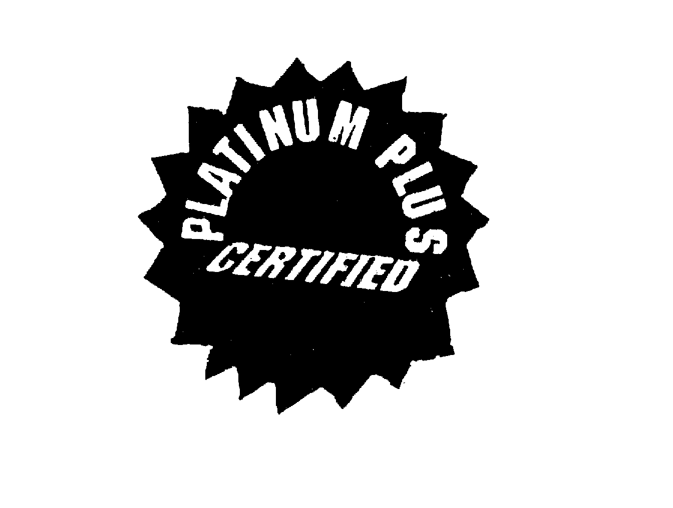 Trademark Logo PLATINUM PLUS CERTIFIED