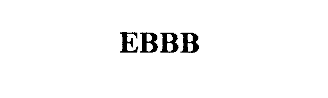 Trademark Logo EBBB