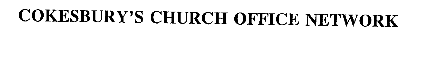  COKESBURY'S CHURCH OFFICE NETWORK