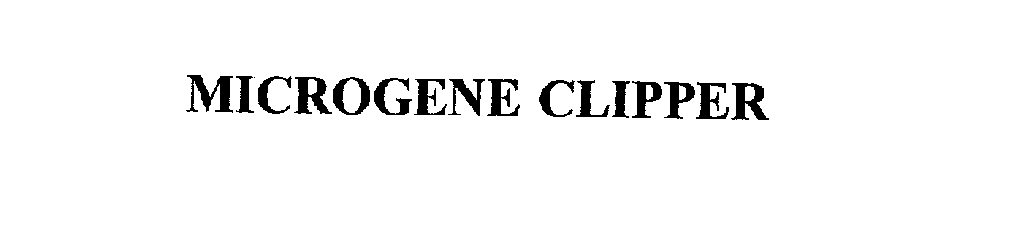 Trademark Logo MICROGENE CLIPPER