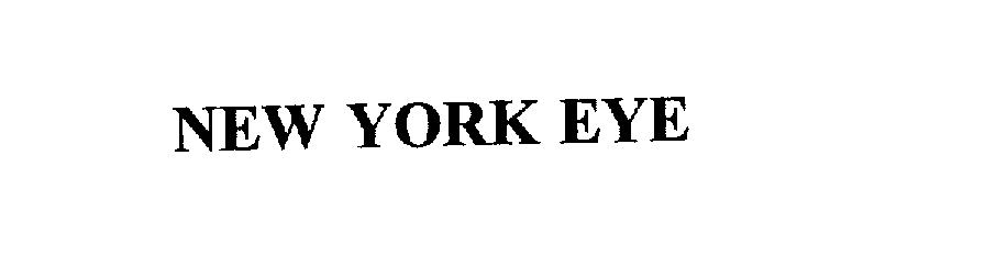 Trademark Logo NEW YORK EYE