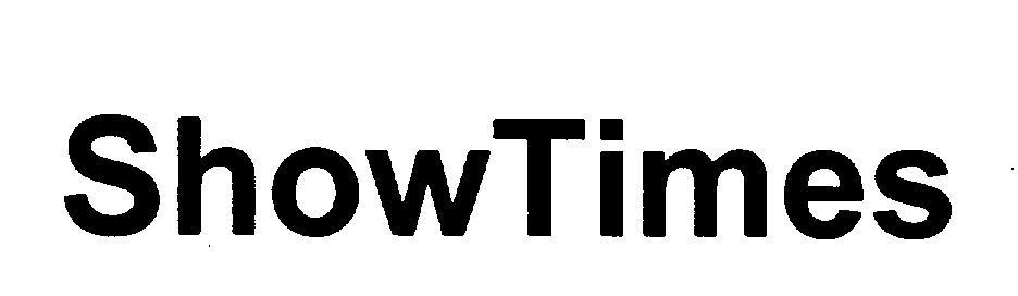 Trademark Logo SHOWTIMES