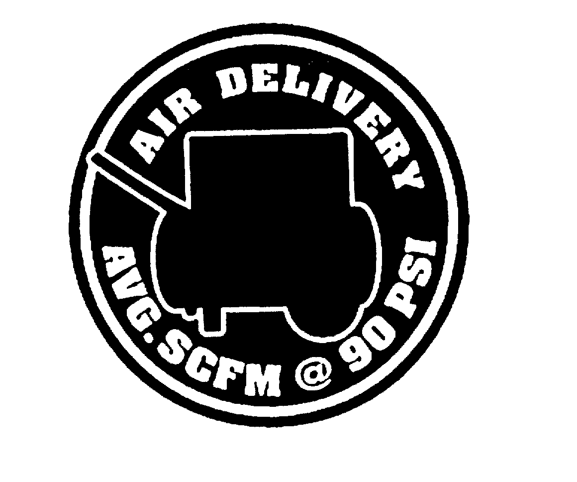 Trademark Logo AIR DELIVERY AVG.@ 90 PSI