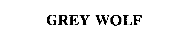 Trademark Logo GREY WOLF