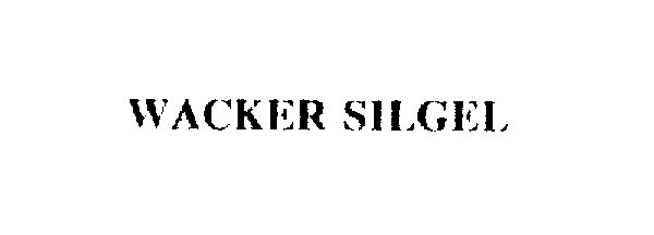 Trademark Logo WACKER SILGEL