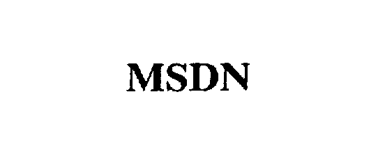 Trademark Logo MSDN