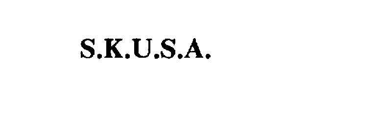 Trademark Logo S.K.U.S.A.