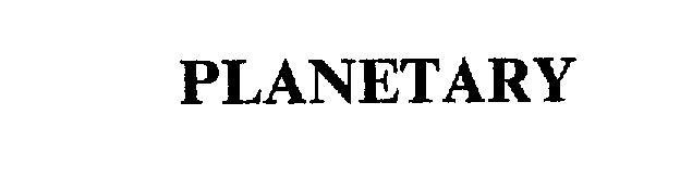 Trademark Logo PLANETARY