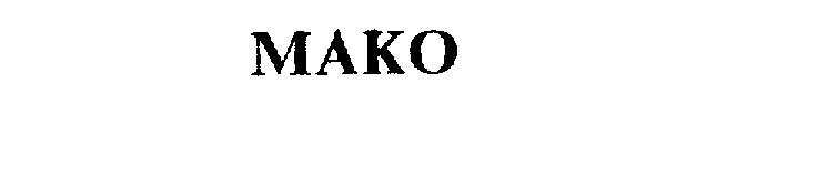 Trademark Logo MAKO