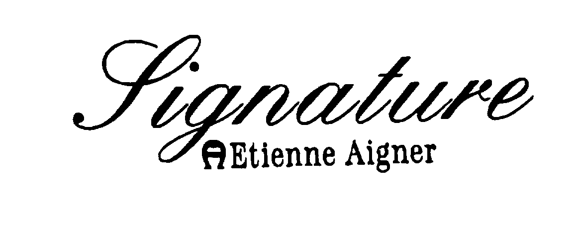 Trademark Logo SIGNATURE ETIENNE AIGNER