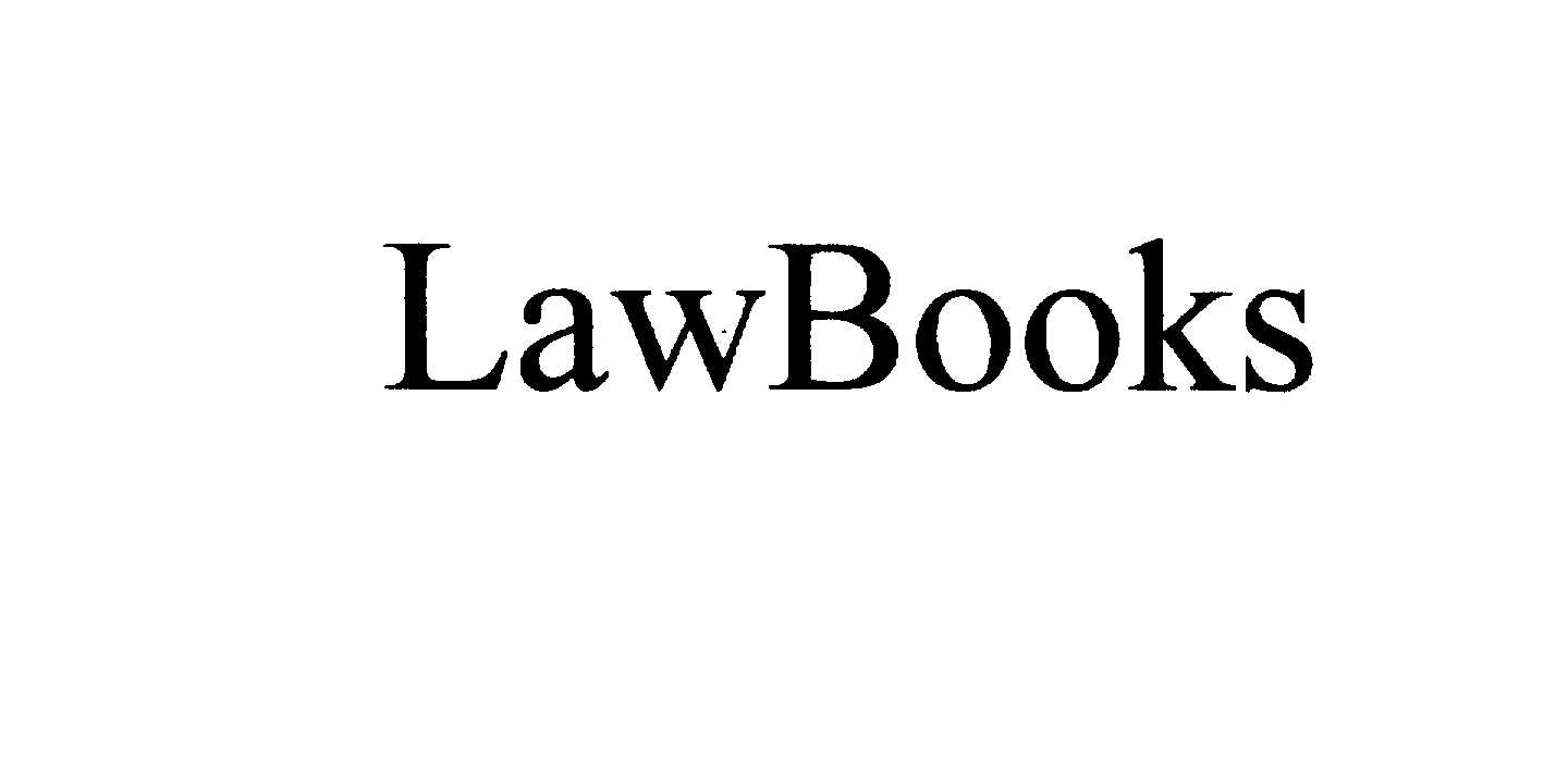 Trademark Logo LAWBOOKS