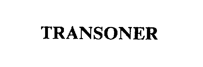 Trademark Logo TRANSONER