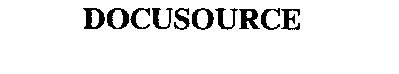Trademark Logo DOCUSOURCE