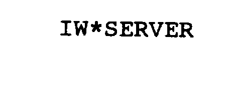 Trademark Logo IW*SERVER