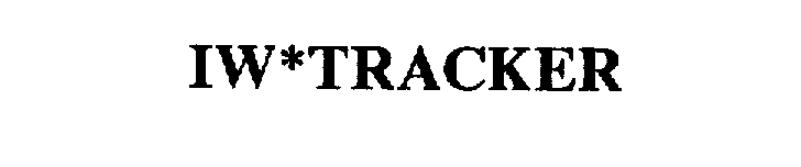 Trademark Logo IW*TRACKER