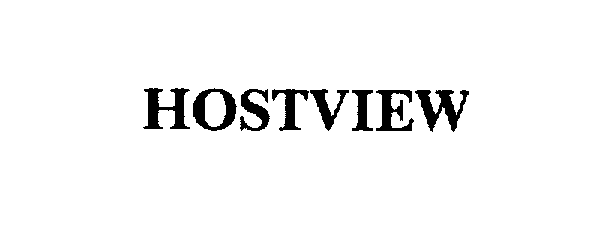 Trademark Logo HOSTVIEW