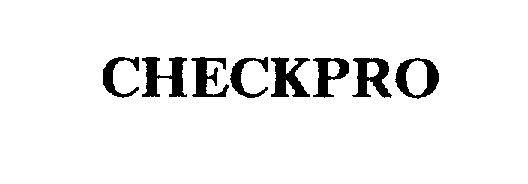 Trademark Logo CHECKPRO