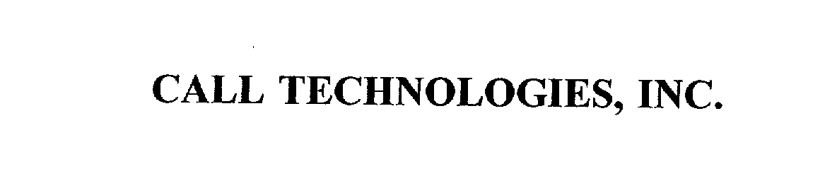  CALL TECHNOLOGIES, INC.