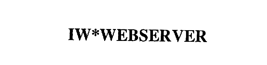 Trademark Logo IW*WEBSERVER