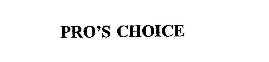 PRO'S CHOICE