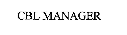 Trademark Logo CBL MANAGER