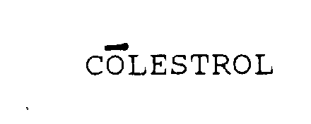 Trademark Logo COLESTROL