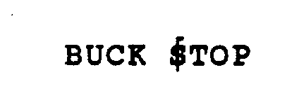 Trademark Logo BUCK STOP