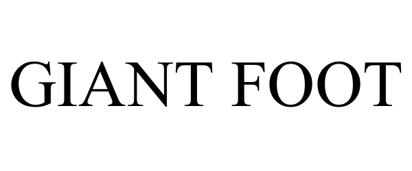 Trademark Logo GIANT FOOT